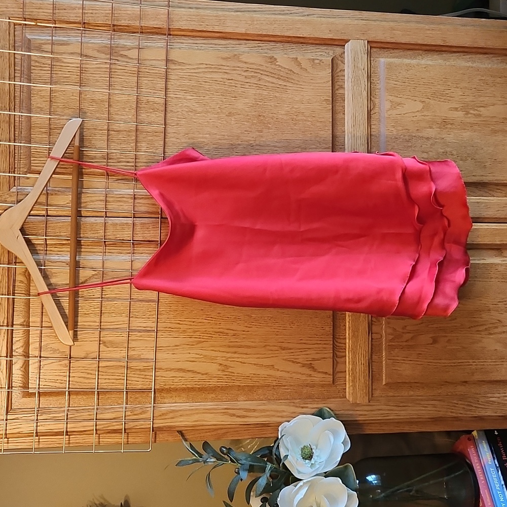 Vintage Georgette Trabolsi Red Mini Dress, Size L